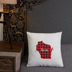 Wisconsin Plaid Pillow