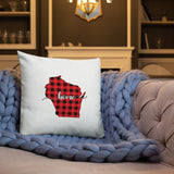 Wisconsin Plaid Pillow