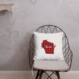 Wisconsin Plaid Pillow