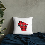 Wisconsin Plaid Pillow