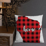 Wisconsin Plaid Pillow