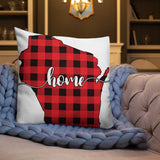 Wisconsin Plaid Pillow