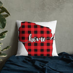 Wisconsin Plaid Pillow