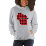 Wisconsin Home Plaid Hoodie